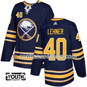 Adidas Maillot de Hockey Buffalo Sabres Robin Lehner 40 2017-2018 Bleu Marine Authentic - Enfant